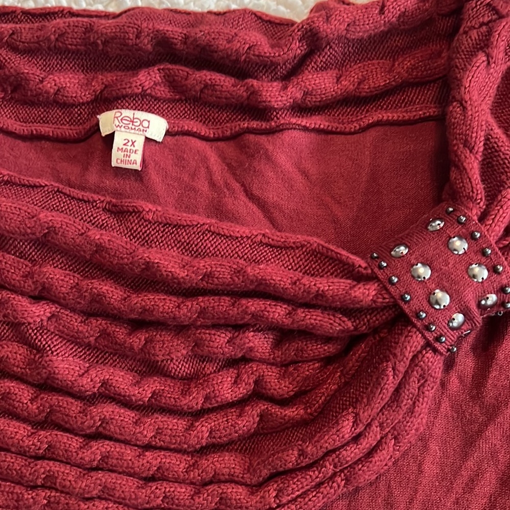 Women’s Reba 3/4 sleeve sweater plus size 2X - Picture 3 of 5
